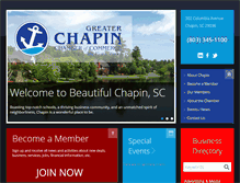 Tablet Screenshot of chapinchamber.com
